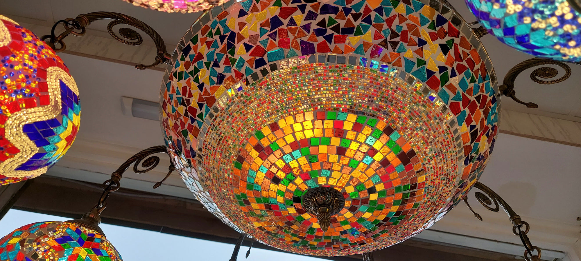 Hanging Small Globes Pendant Turkish Pendant Light