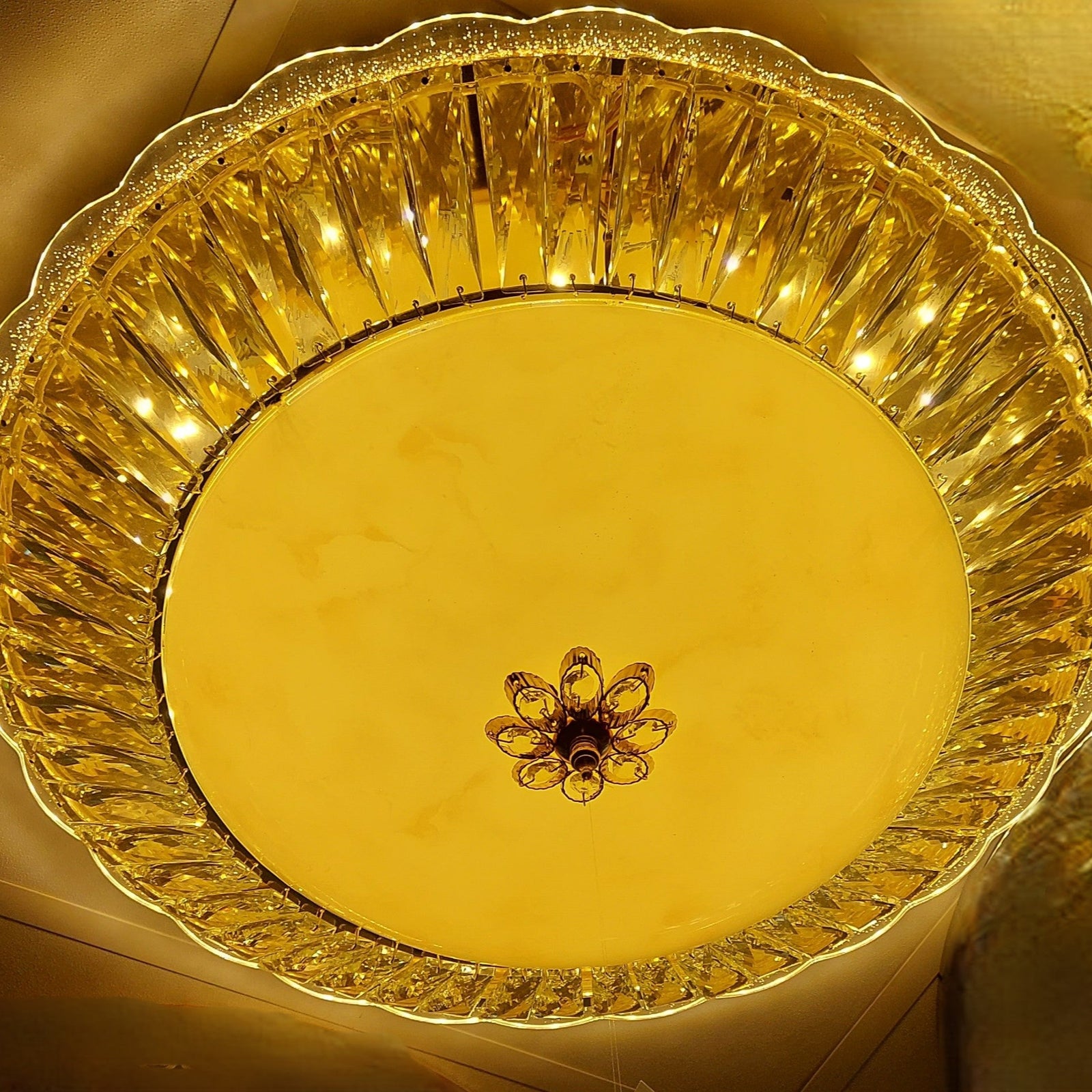 Circular glass frame -shaded light- Flush Mounted Ceiling light 9238-600-80*80cm-104W