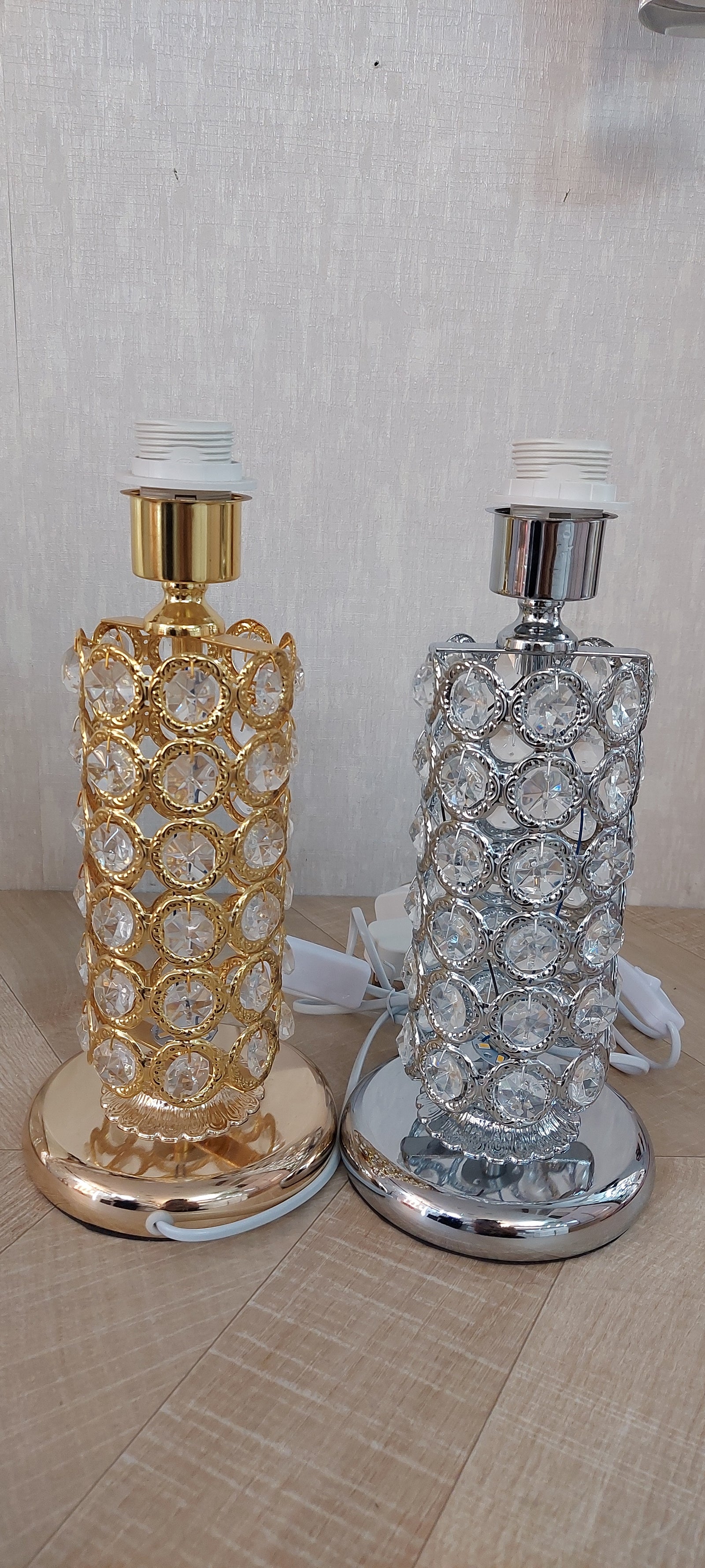 Modern crystallic table lamp with incorporated LED-Without Lamp Shade