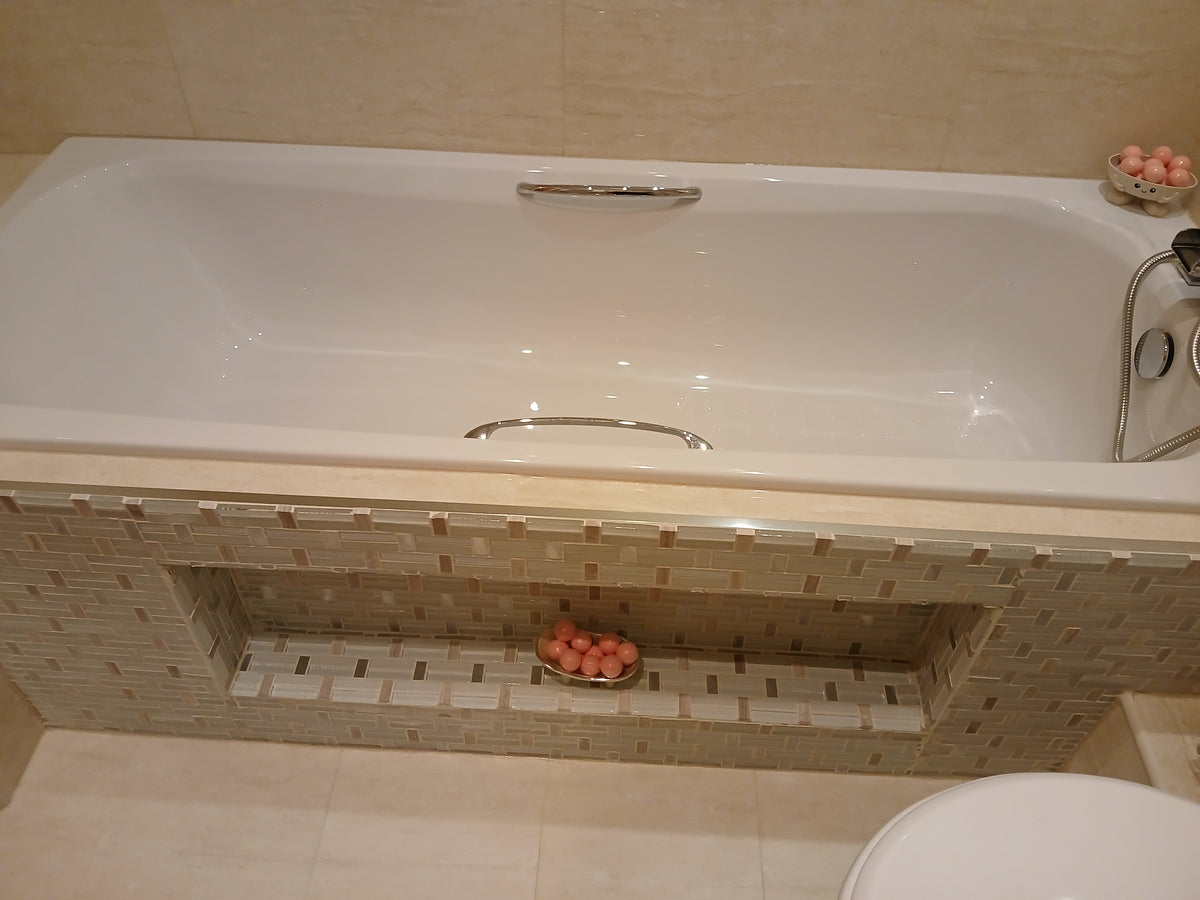 Geometric Glass Mosaic Tiles-300*300*8mm-11sheets-1m2