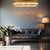 Rectangle Crystallic LED Pendant Ceiling Lights with hanging crystals -Colour Changing Dimmable with Remote Control-6001-700-210