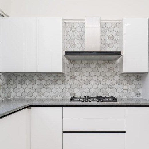 Porcleain Decor Tiles in HEX Greyscale | 1 sheet 60 x 30 cm | 6 tiles 1 sqm-D-HEX