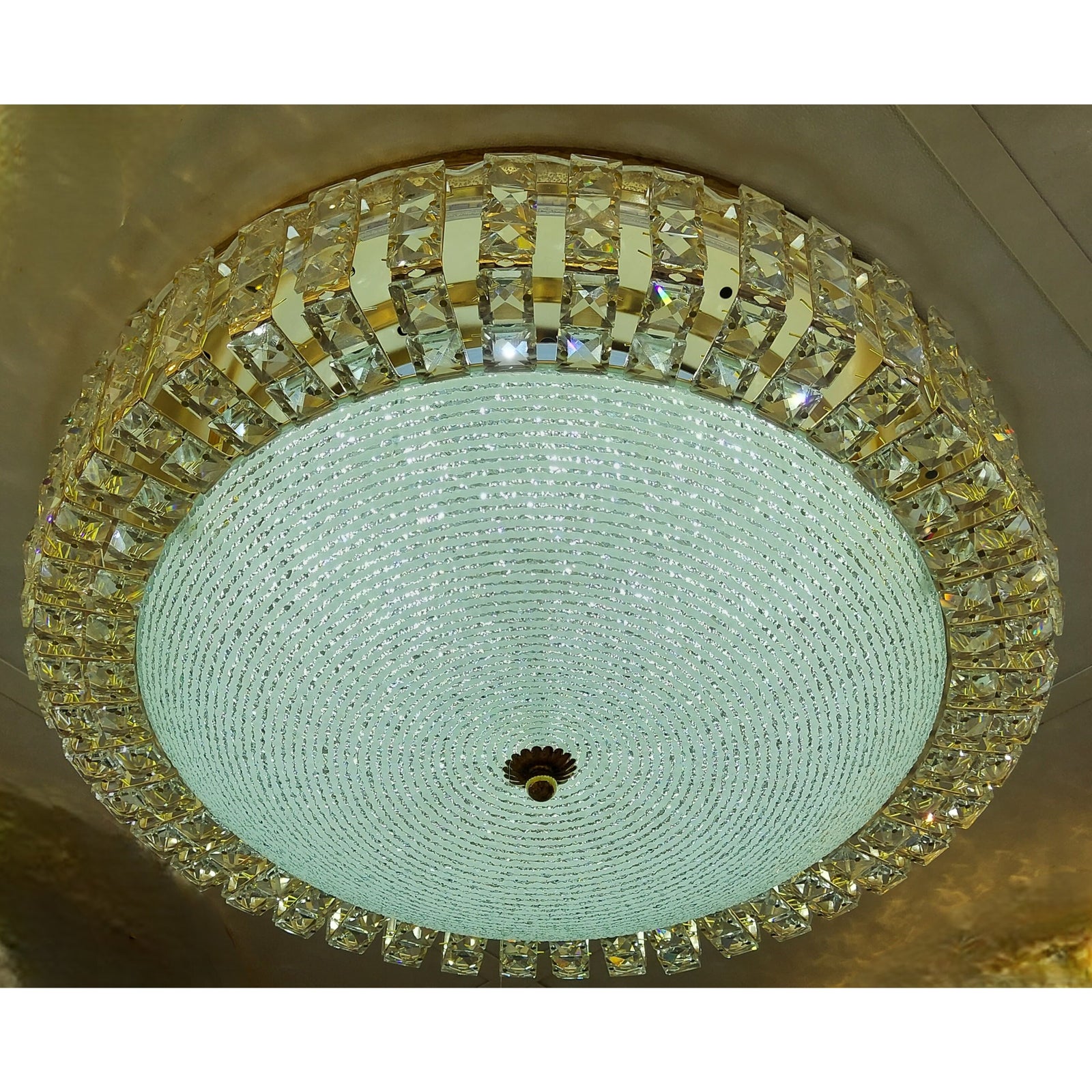 Circular glass frame -shaded light-with Colour Changing Function-906/600-60*60*13cm-104w & 906/500-53*53*15cm-85w