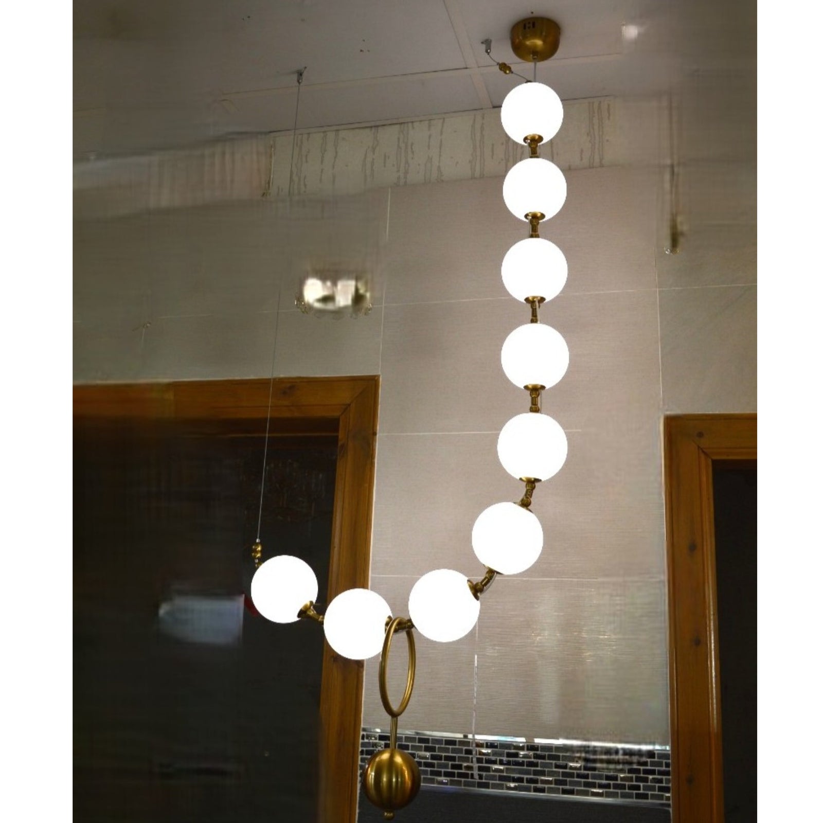 White long adjustable position modern geometric light [D8070 A-B]