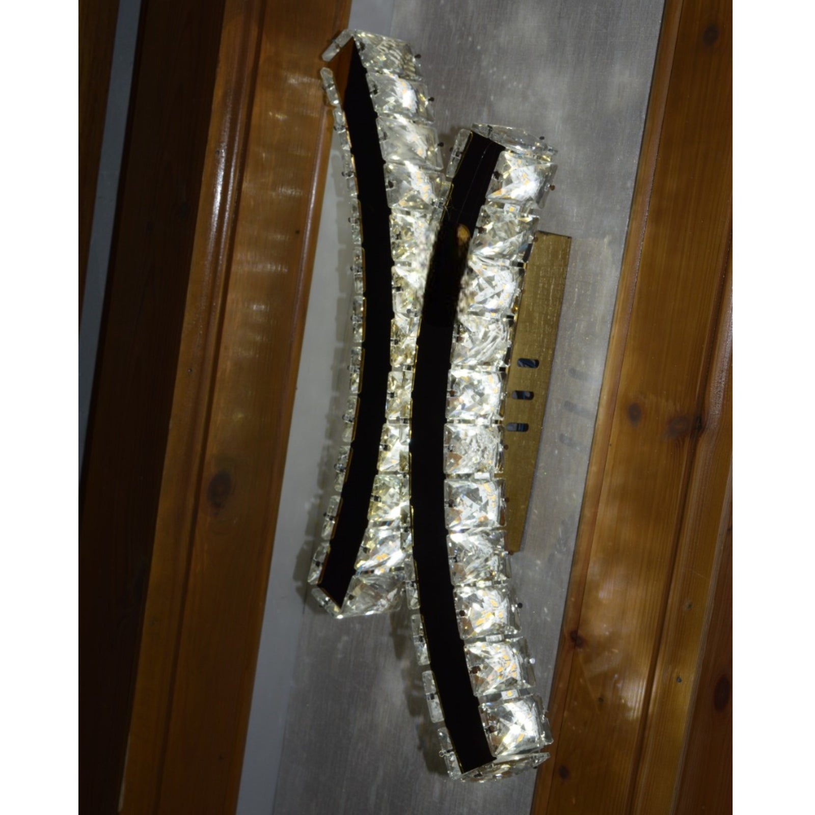 Crystal Cross Colour Changing LED ceiling light-9005-45*25*10cm