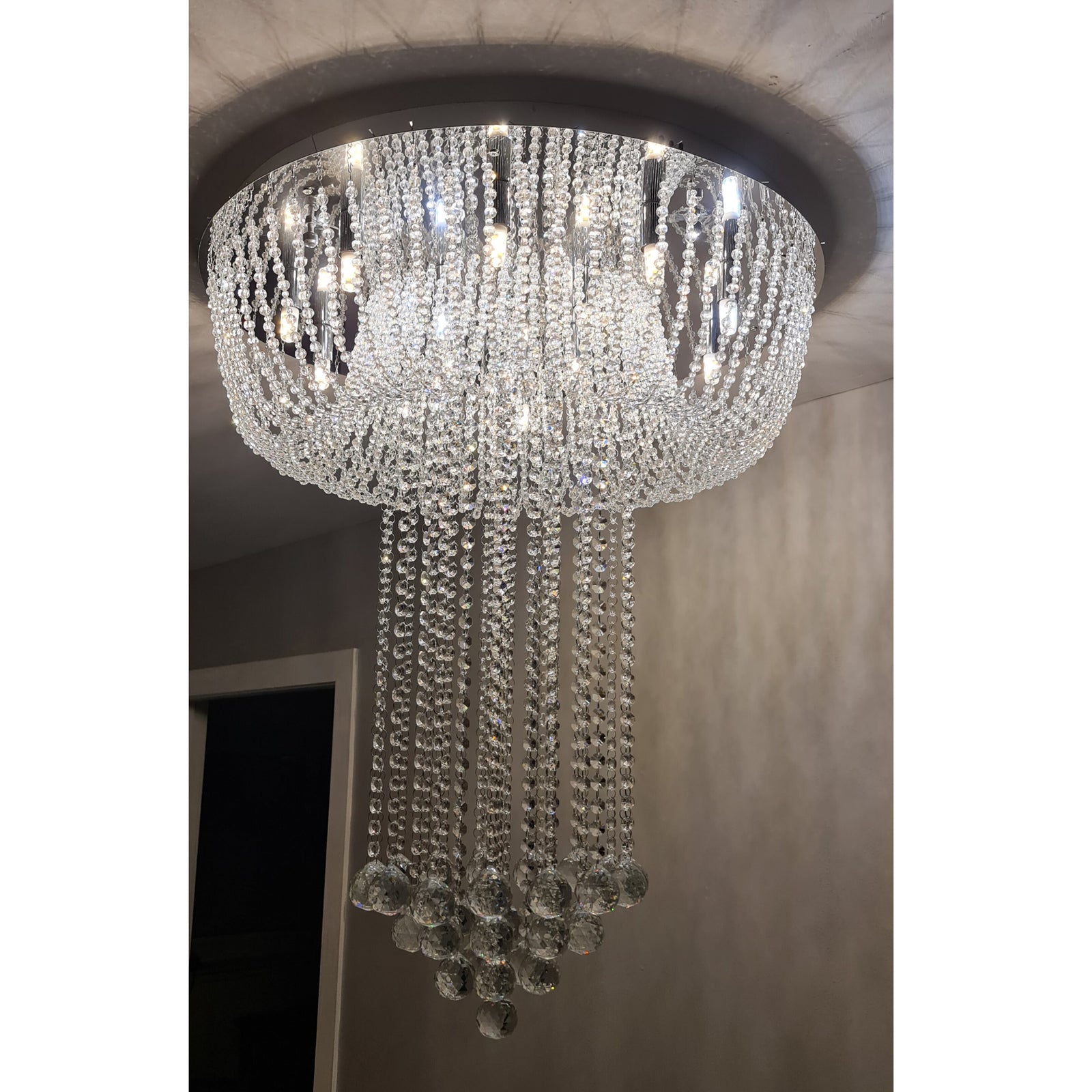 Elegant Royal Crystal Colour Changing Chandelier-85cm-(1910-650)