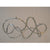 LED Incorporated Metallic Wave Frame