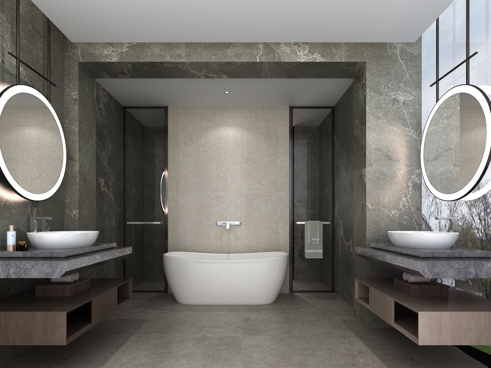 Big Panel Size Light Beige Porcelain Tiles Wall & Floor Tiles-900*2600*9mm-90-260DBY09165M