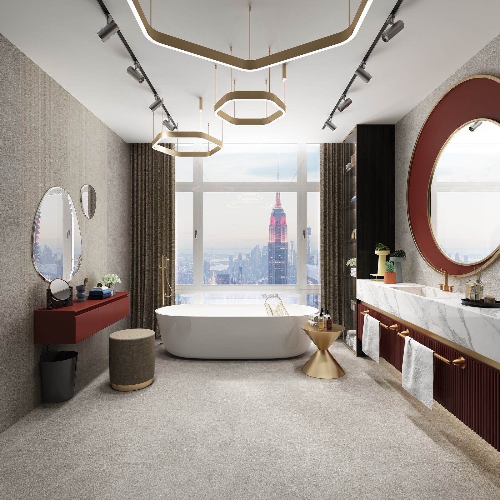 Big Panel Size Light Beige Porcelain Tiles Wall & Floor Tiles-900*2600*9mm-90-260DBY09165M