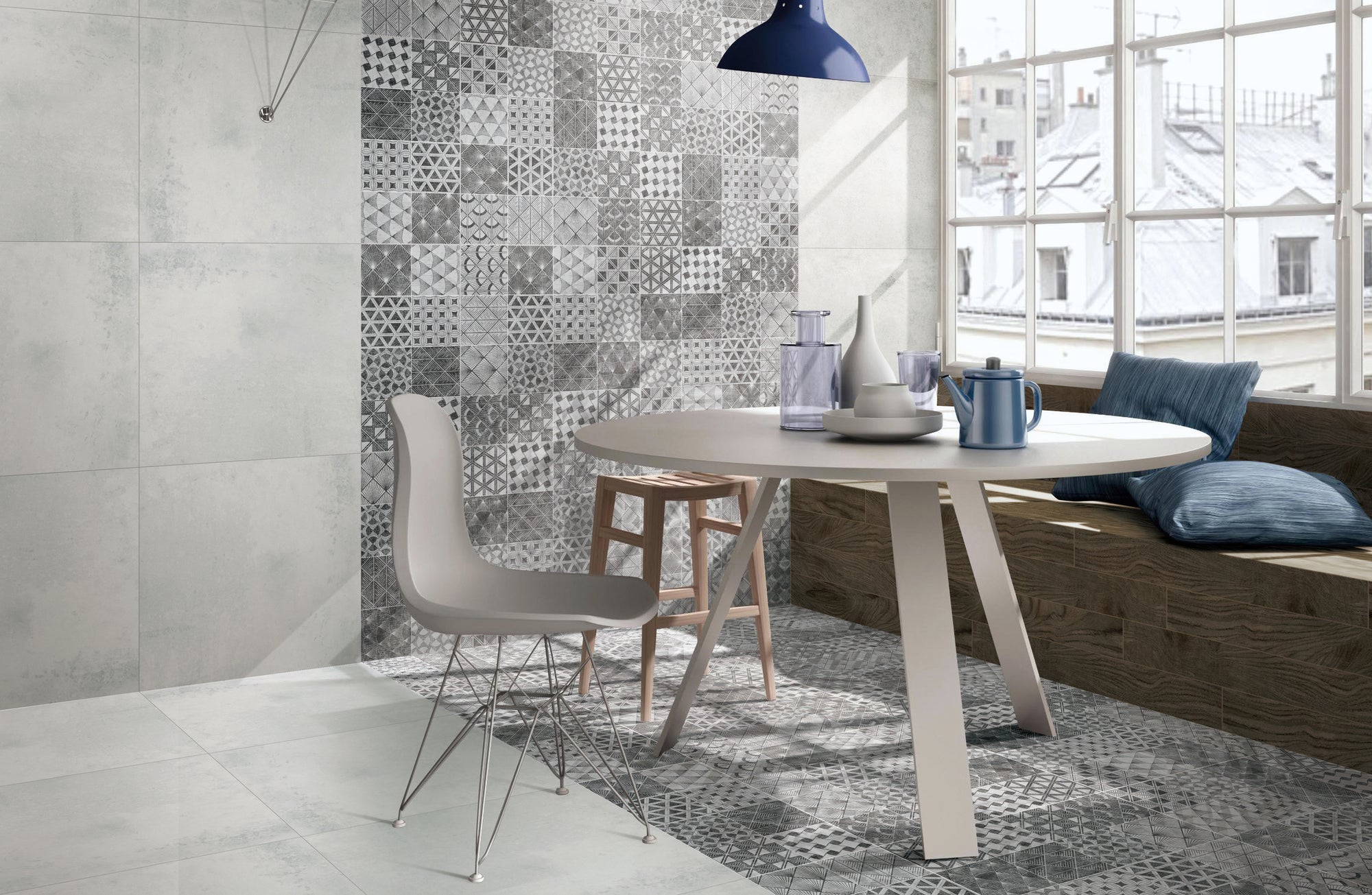 Light Grey and Dark Grey Lappato Sugar Polished Porcelain Tiles Wall & Floor Tiles-60*60 & 80*80 -8FVA005DPM