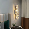 Crystal rectangle bar wall light with color changing feature- 9122-350ch