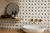 White & Silver Decor Porcelain Tile