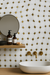 White & Silver Decor Porcelain Tile