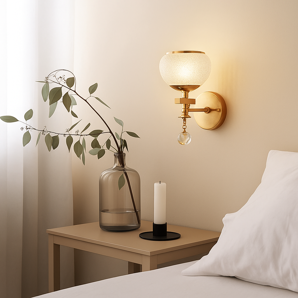 Crystal Glob Wall Lights with Colour Changing feature-2113