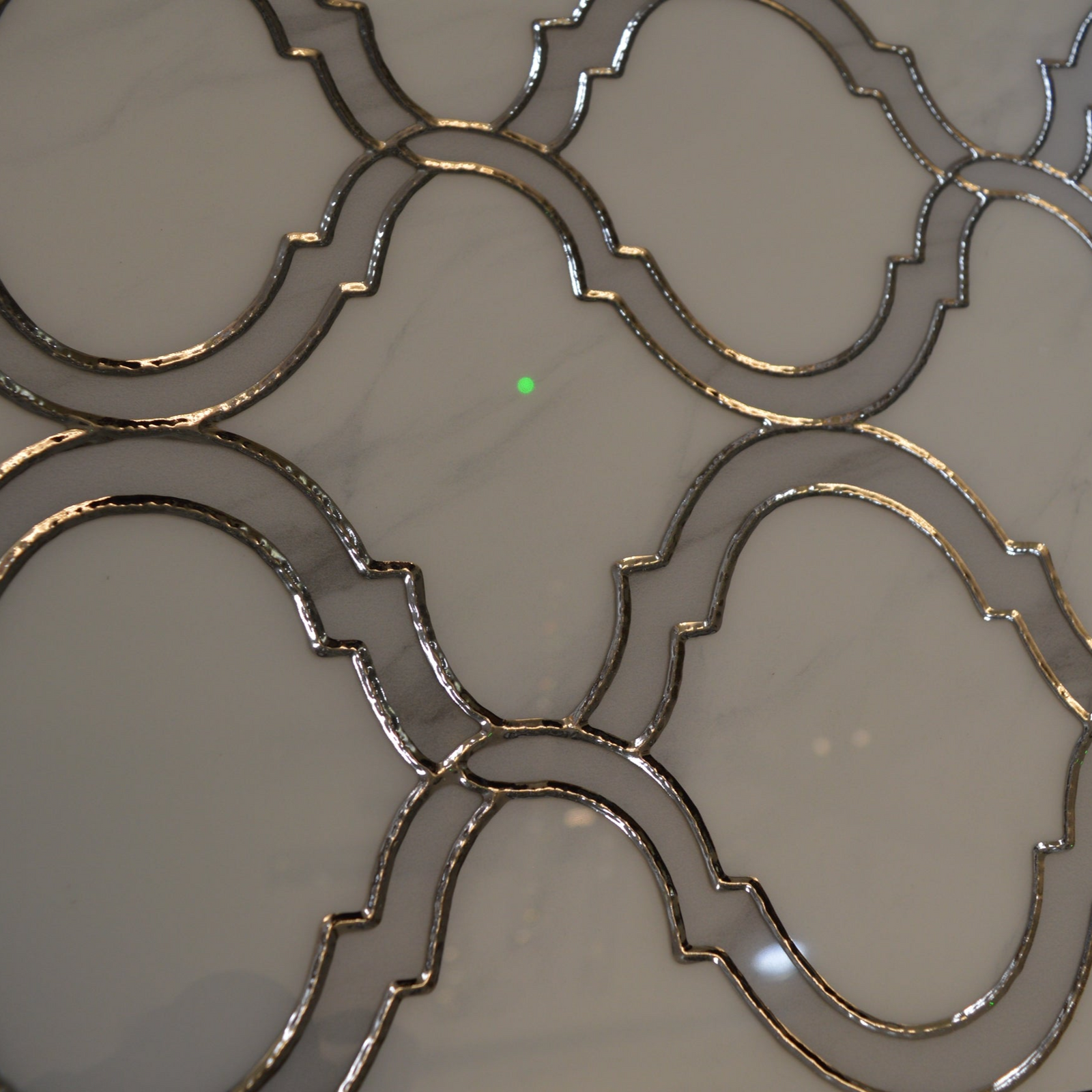 Porcleain Decor Tiles in large Greyscale with silver trim | 1 sheet 60 x 30 cm | 6 tiles 1 sqm-D-RTX-1