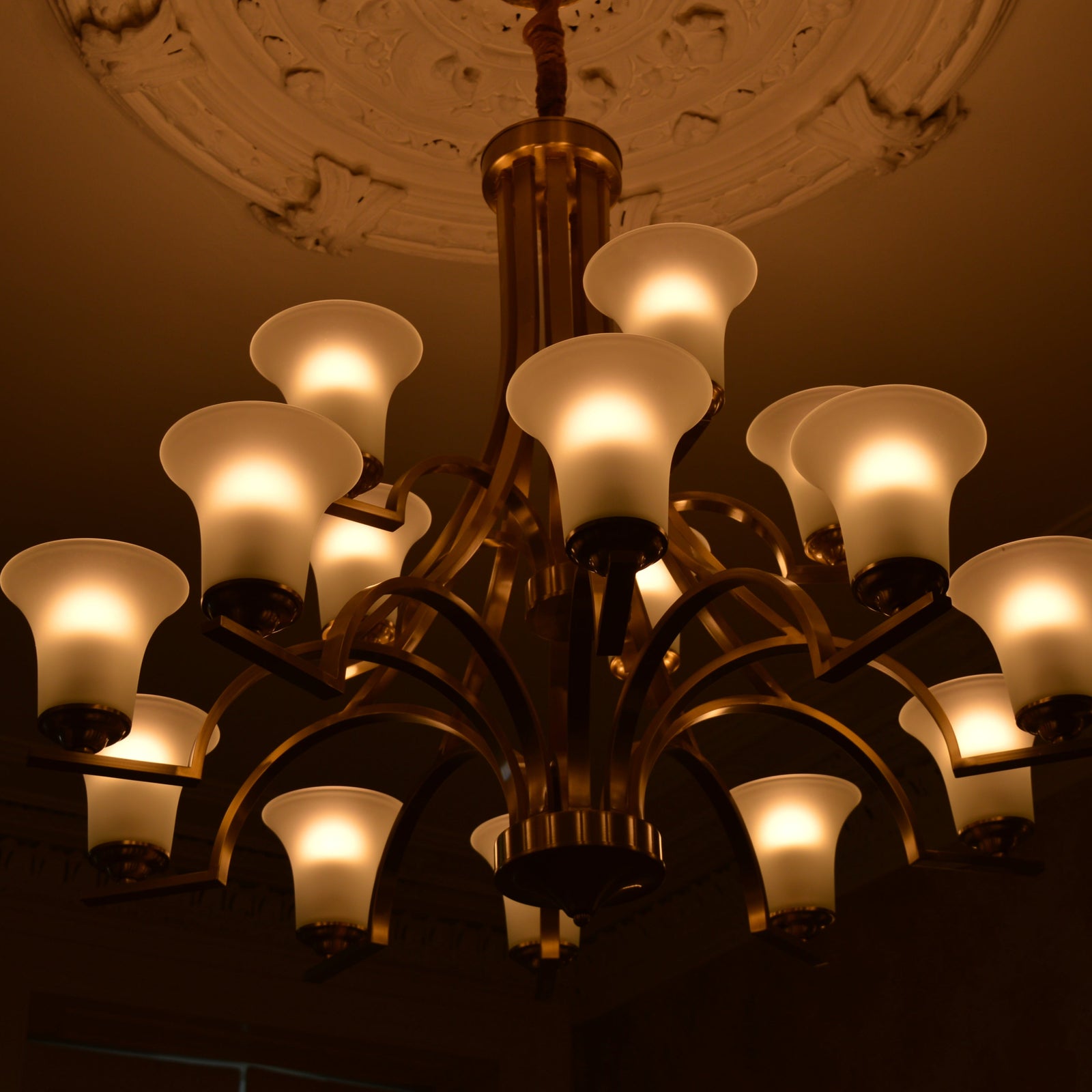 Gold Traditional 8arms Chandelier-adjustable Height-PL6017-8arms-Gold