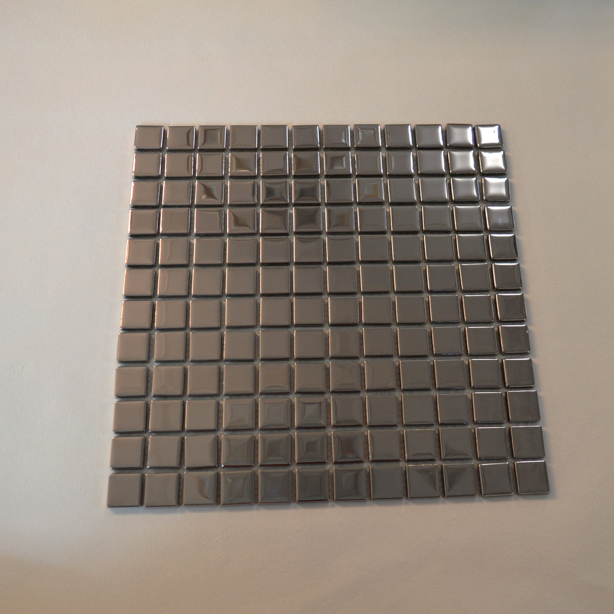Mirrored Silver Aluminium Ceramic Mosaic Tiles-300*300*8mm-11sheets-1m2-NL23-12