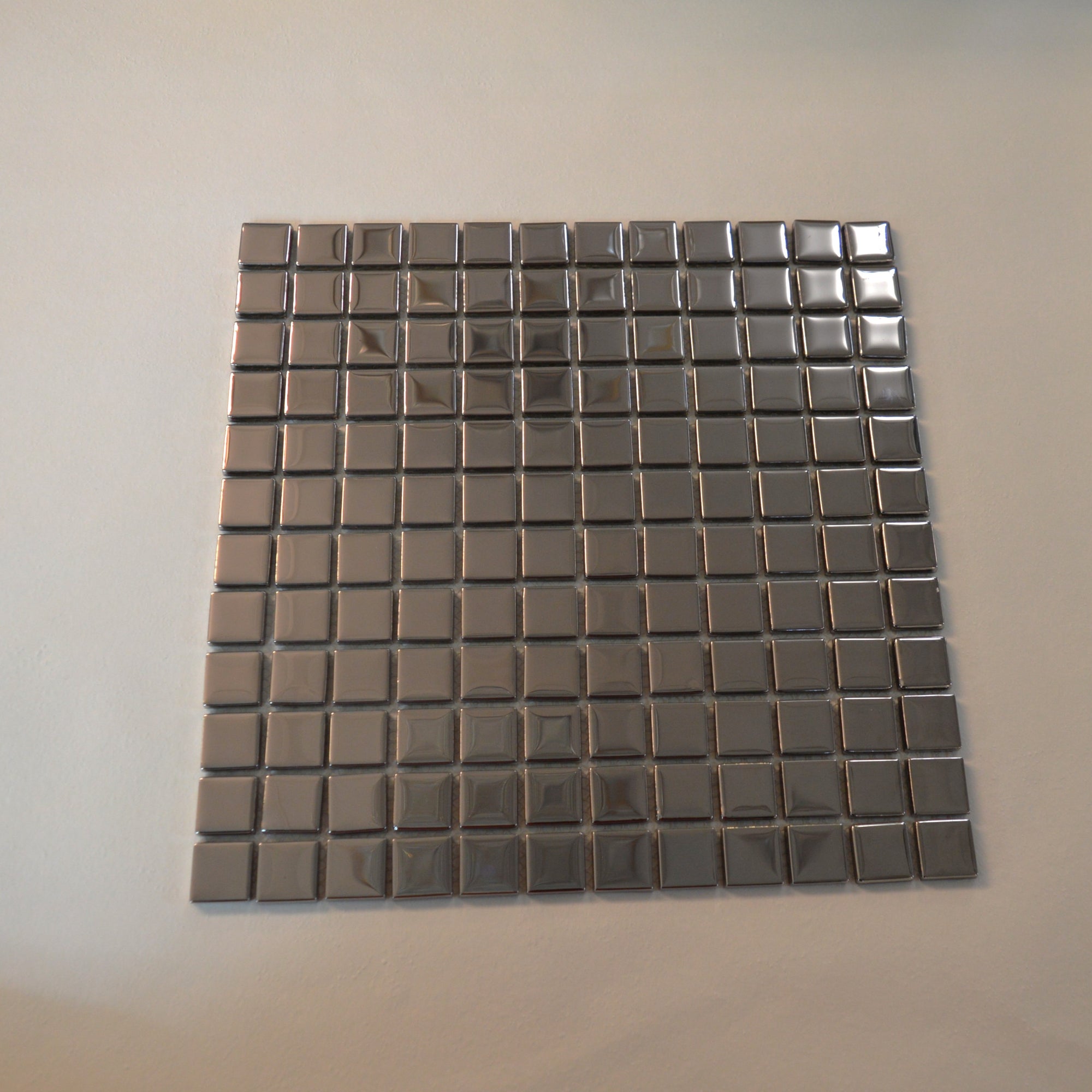 Mirrored Silver Aluminium Ceramic Mosaic Tiles-300*300*8mm-11sheets-1m2-NL23-12