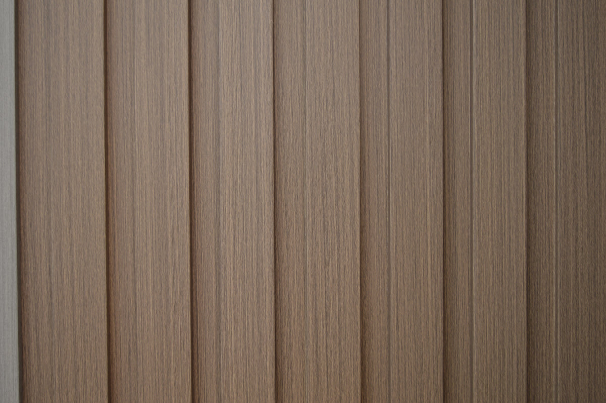 Décor Slat Wall Panels in Wood Look finish-PWC Plastic Waterproof