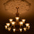 Gold Traditional 15arms Chandelier-adjustable Height-PL6017-10+5GD