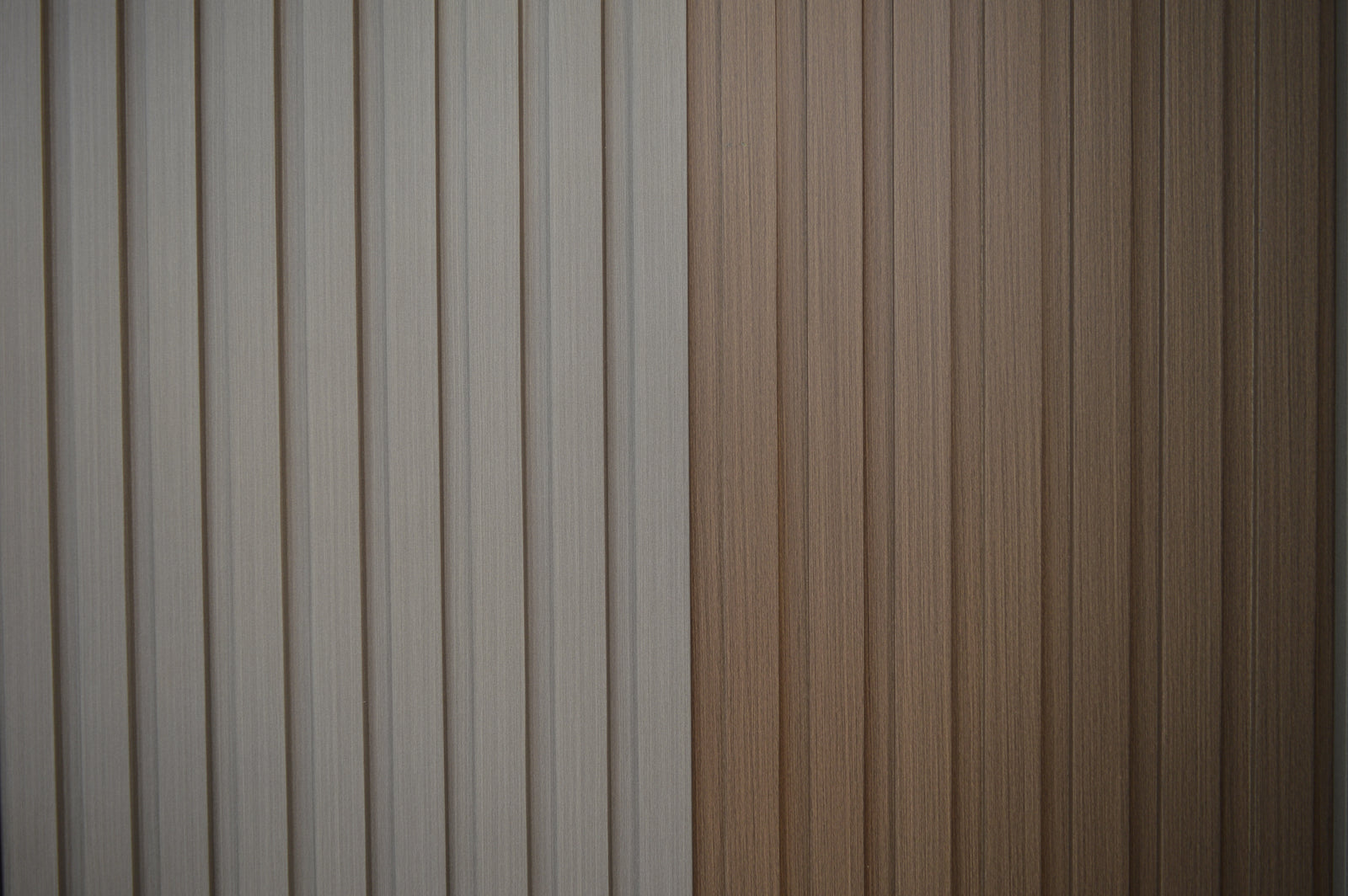 Décor Slat Wall Panels in Wood Look finish-PWC Plastic Waterproof