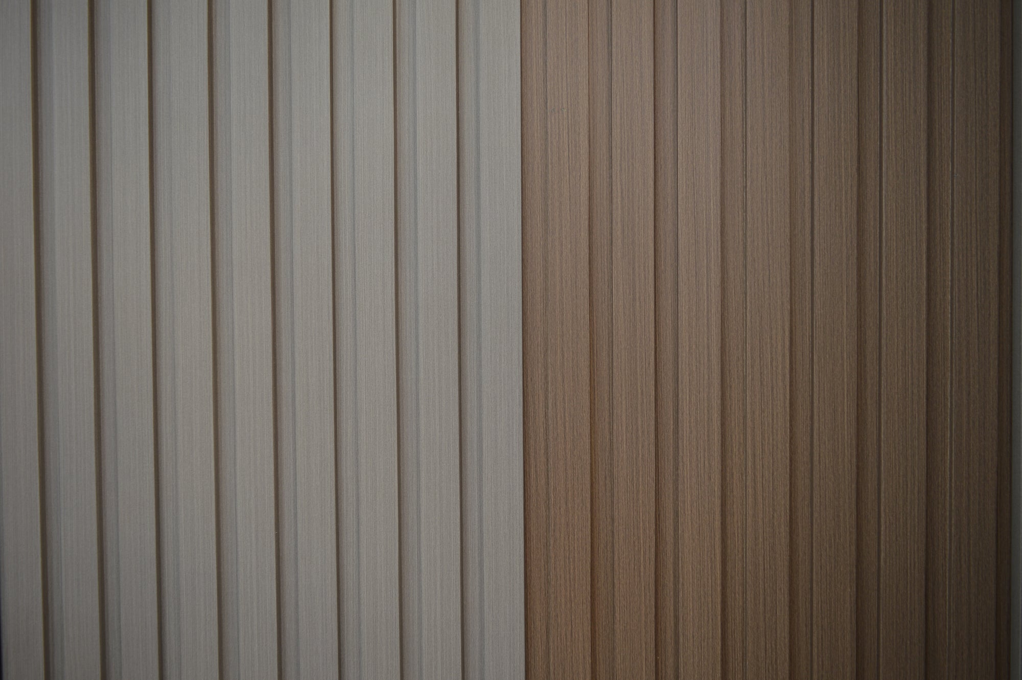 Décor Slat Wall Panels in Wood Look finish-PWC Plastic Waterproof