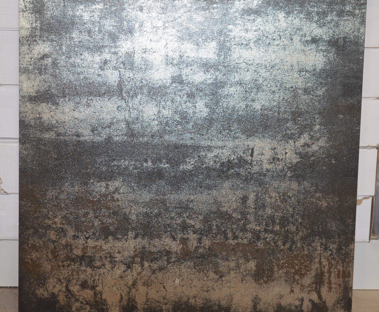 Dark Brown Rust Effect with silver Porcelain Tiles 600 x 600 x 10 mm [6JS008]
