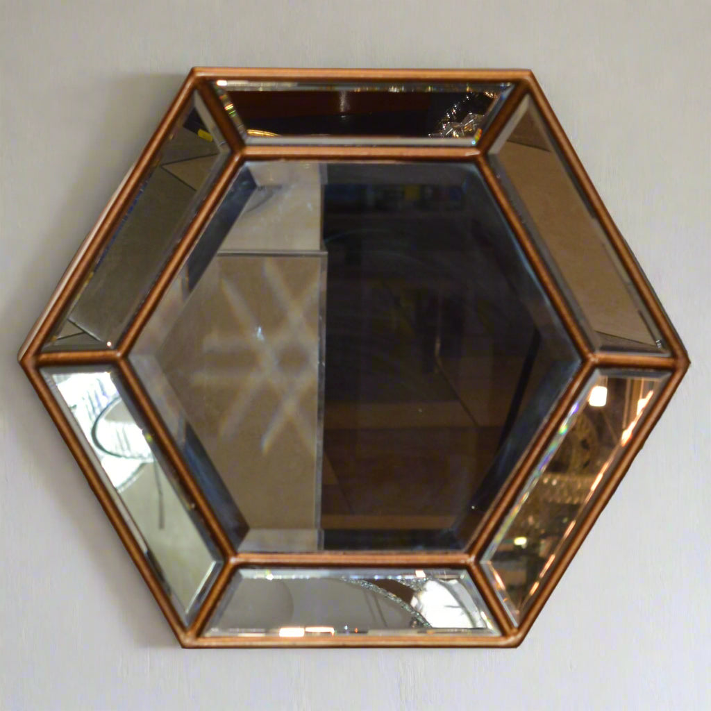 Hexagonal Decor Mirror for Living Room &amp; Bedroom or any room Decoration