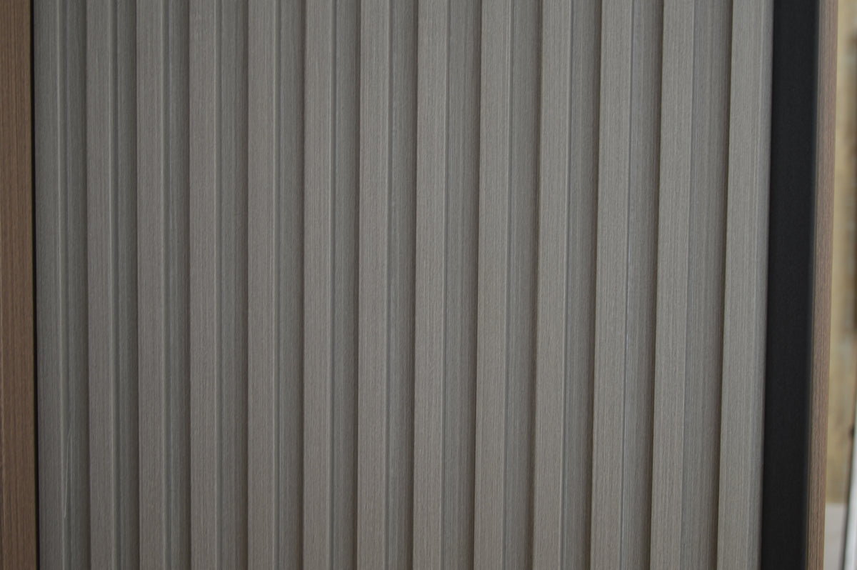 Décor Slat Wall Panels in Wood Look finish-PWC Plastic Waterproof