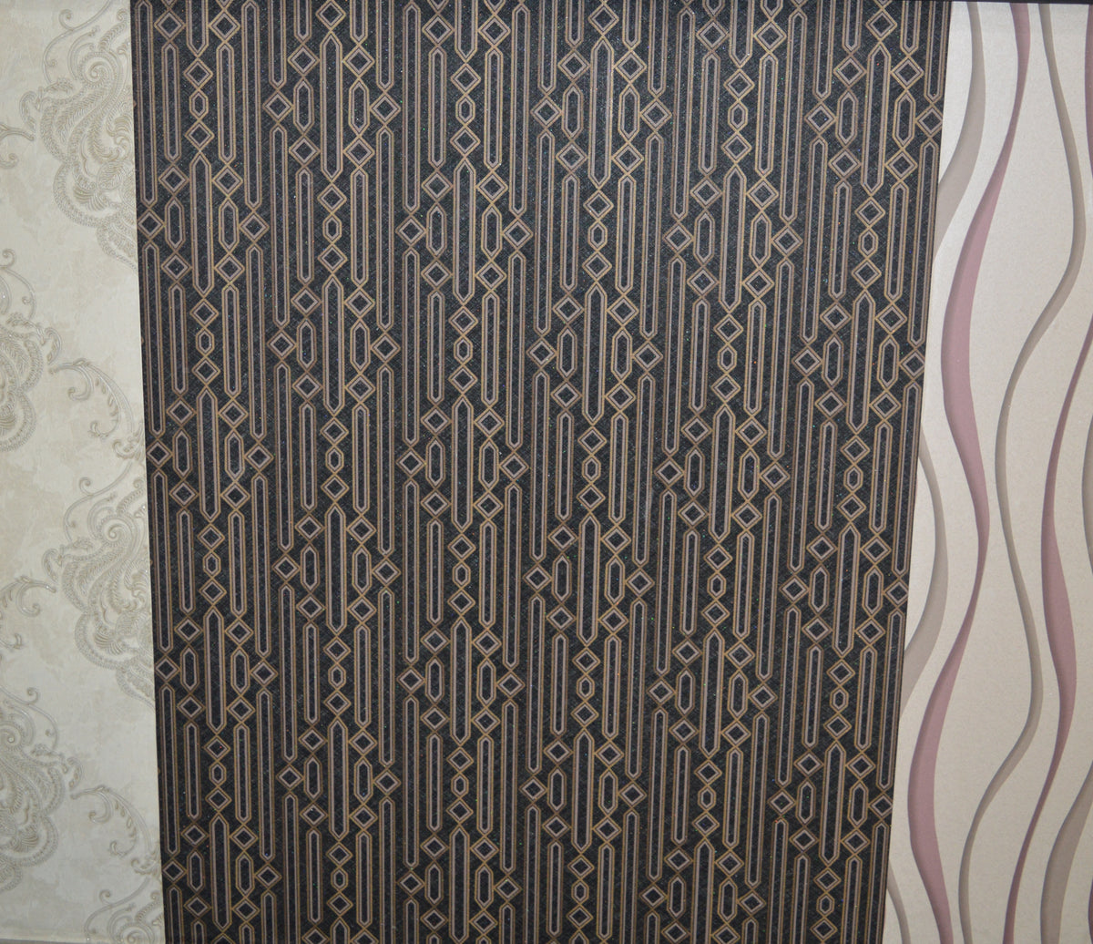 Lifestyle Monolya Sparkly Black & Gold Wallpapers - DK.23650-4