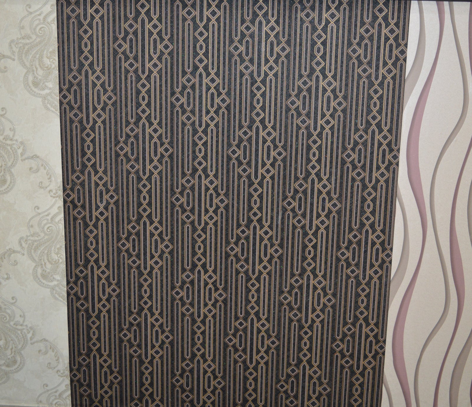 Lifestyle Monolya Sparkly Black & Gold Wallpapers - DK.23650-4