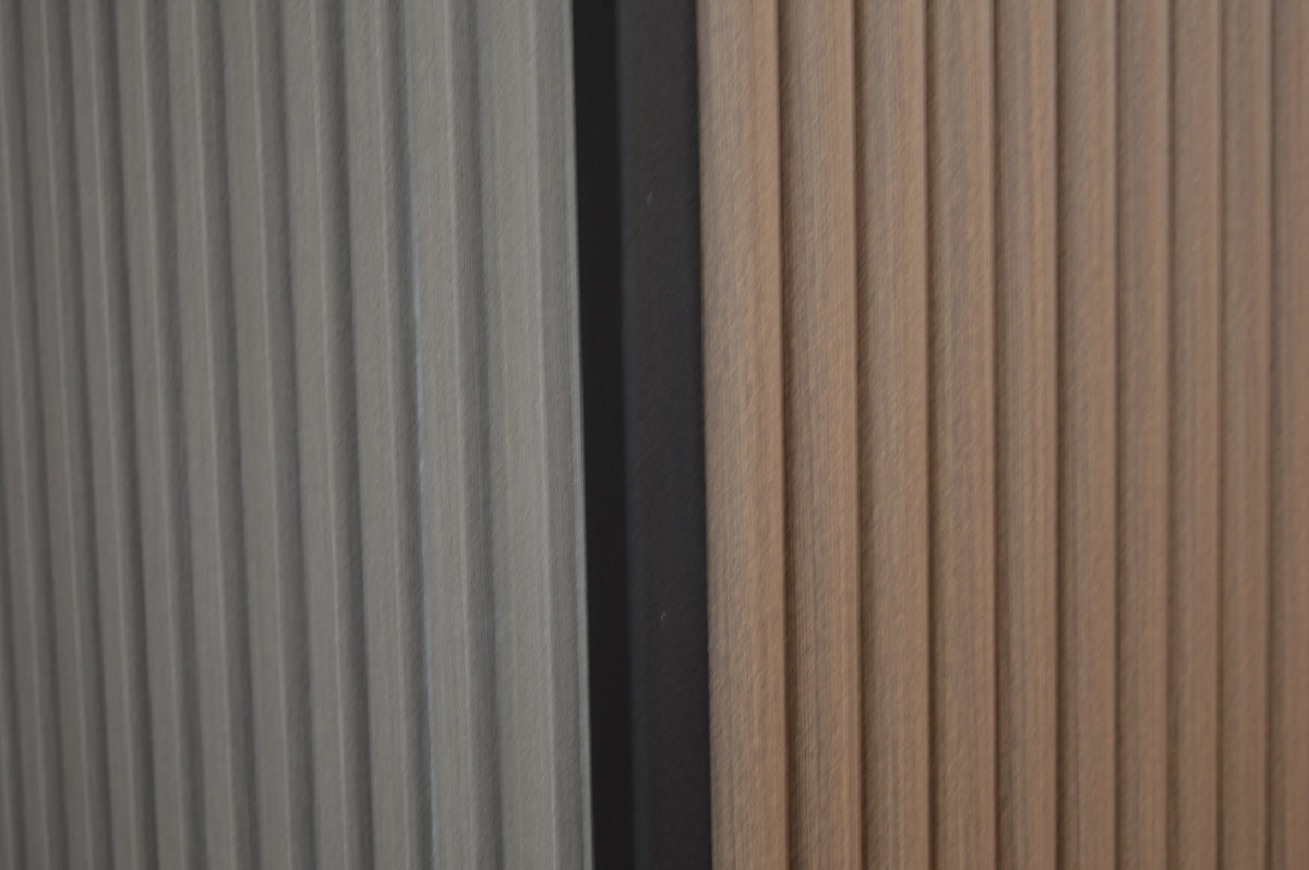 Décor Slat Wall Panels in Wood Look finish-PWC Plastic Waterproof
