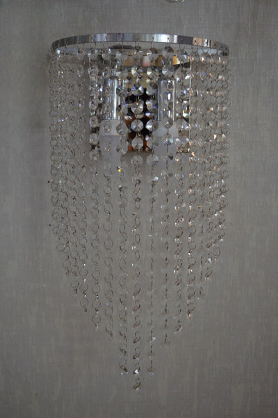 Hanging Cut Crystal  Drops Modern Luxury Wall Lights- 6806-Chrome