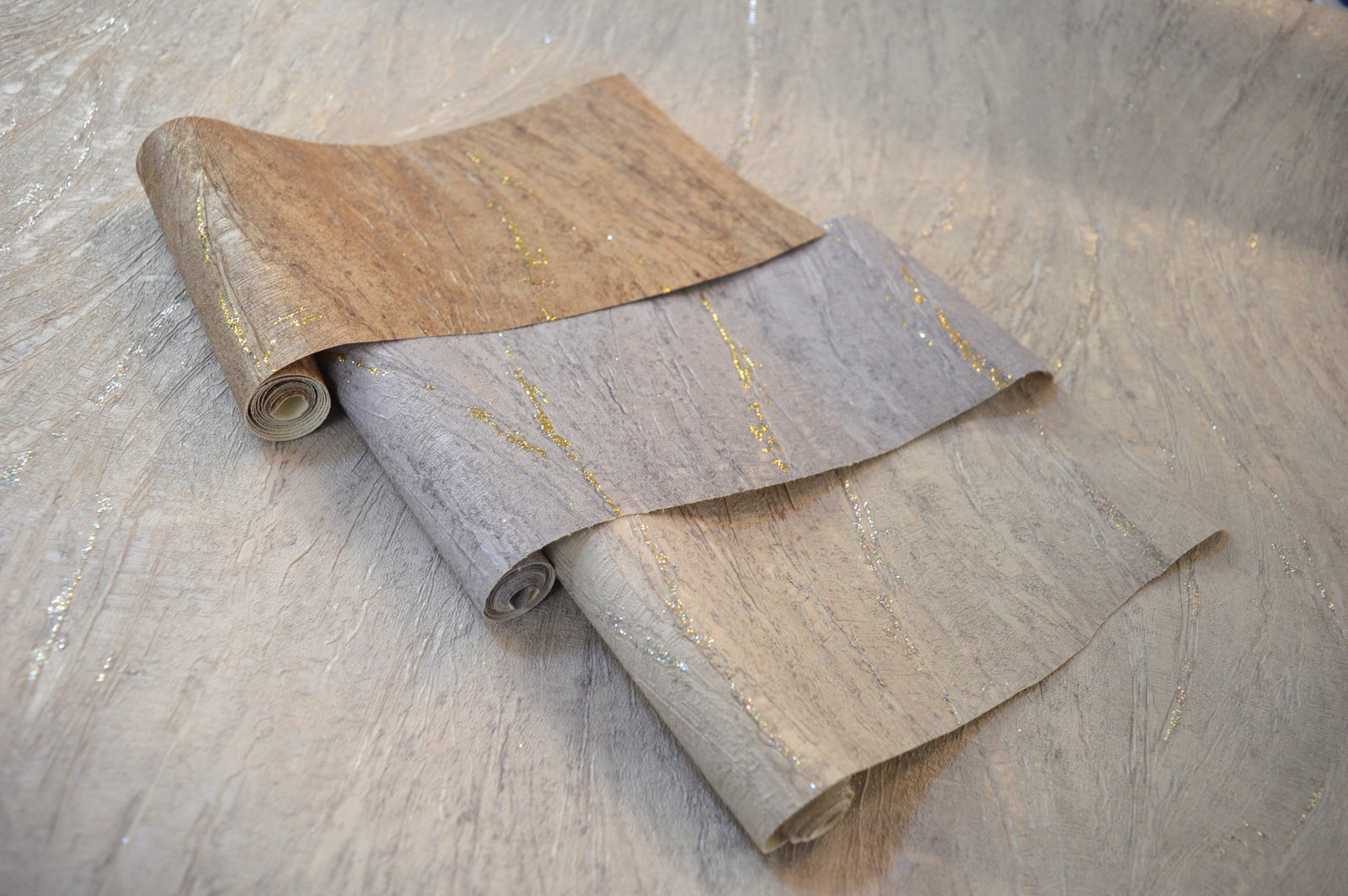 Marble Texture Glitter Double Width wallpaper in 3 different colours-15mtr Length and 1mtr Width-GT11604,07 & 08