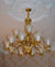 Gold Traditional 15arms Chandelier-adjustable Height-PL6017-10+5GD