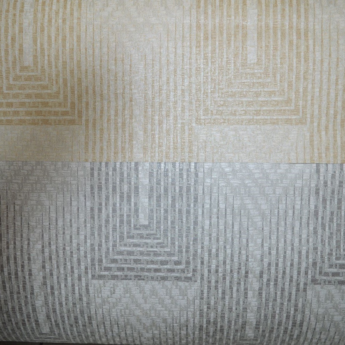 3D Geometric Print -Grey, Cream & Black Colour Wallpapers-BU12401