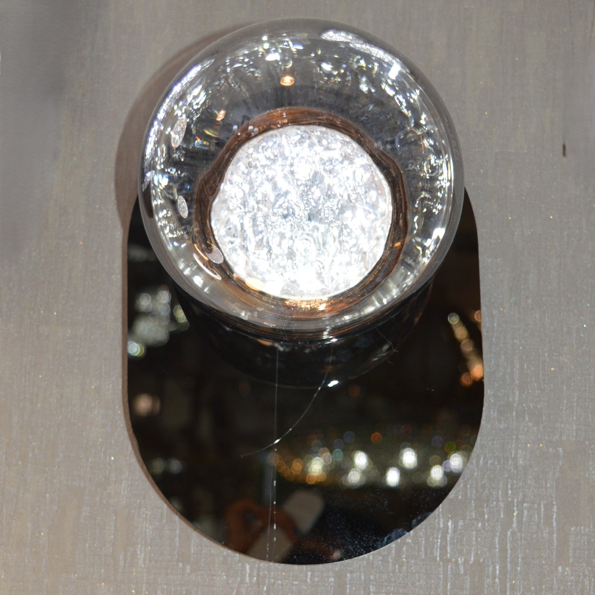 Single Tinted Globe LED Wall Lights with colour changing features  – 2337-1head & 2head