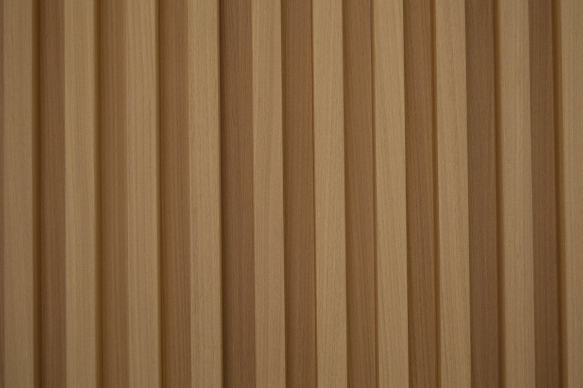 Décor Slat Wall Panels in Wood Look finish-PWC Plastic Waterproof