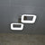 Squares & Rings Acrylic Panel LED Flush Mount Ceiling Lights -Colour Changing Feature -4032 & 6221