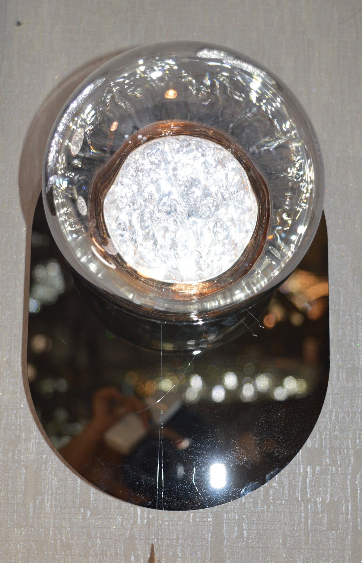 Double Tinted Globe LED Wall Lights with colour changing features  – 2337-2heads & 1head