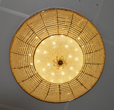 Copy of LED Crystallic Flushmount Ceiling Light with colour changing features- 9181-800 & 600 Gold/Chrome