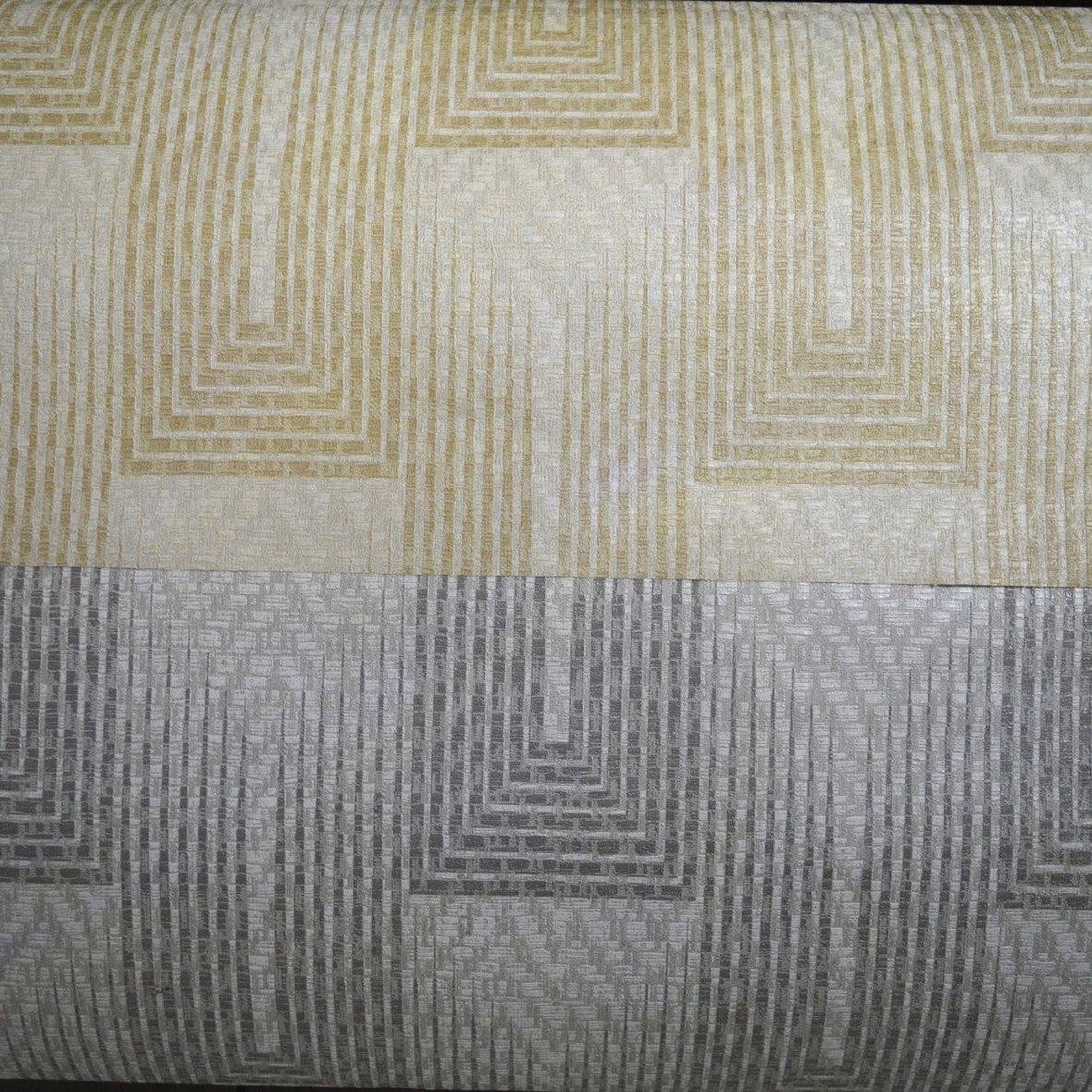 3D Geometric Print -Grey, Cream & Black Colour Wallpapers-BU12401