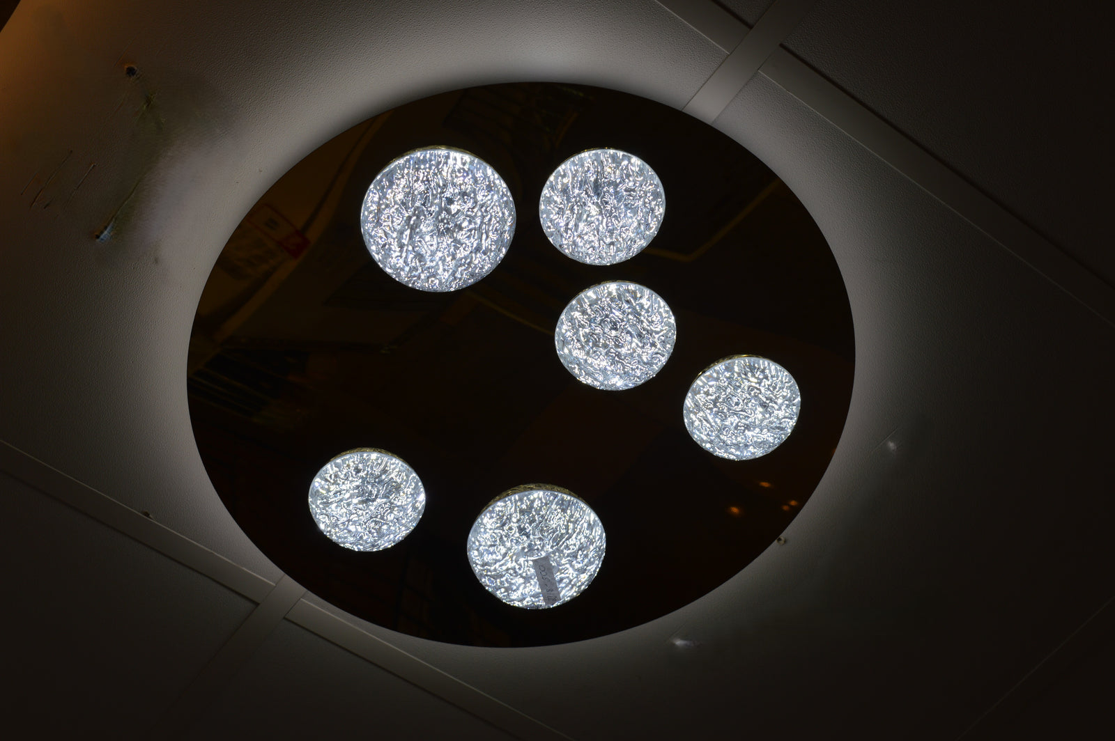 Modern Moon Style Flushmount LED Ceiling Lights Gold-2318-800, 500 & 400