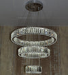 3 Rings Crystallic LED Pendant Chandelier Ceiling Light-Colour Changing Dimmable with Remote Control-8010-600-3-70*70*18cm-Chrome