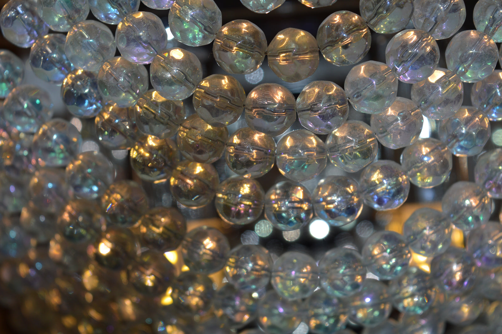 Beaded Crystal  Drops Modern Wall Lights with matching ceiling lights- 6851-Chrome