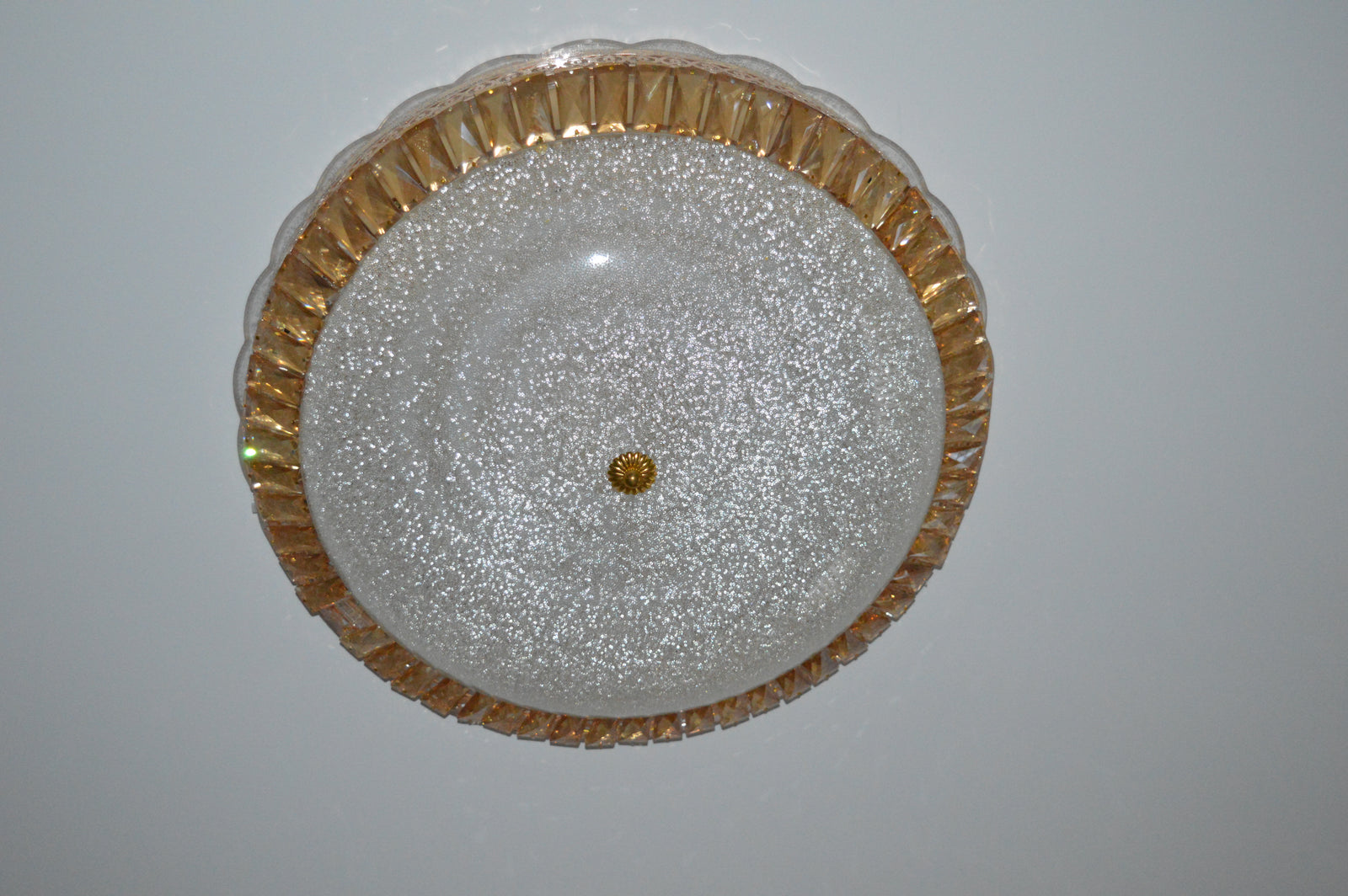 Circular glass frame -shaded light- with Colour Changing Feature-Flush Mounted Ceiling light 908/500-2 & 908/600-1