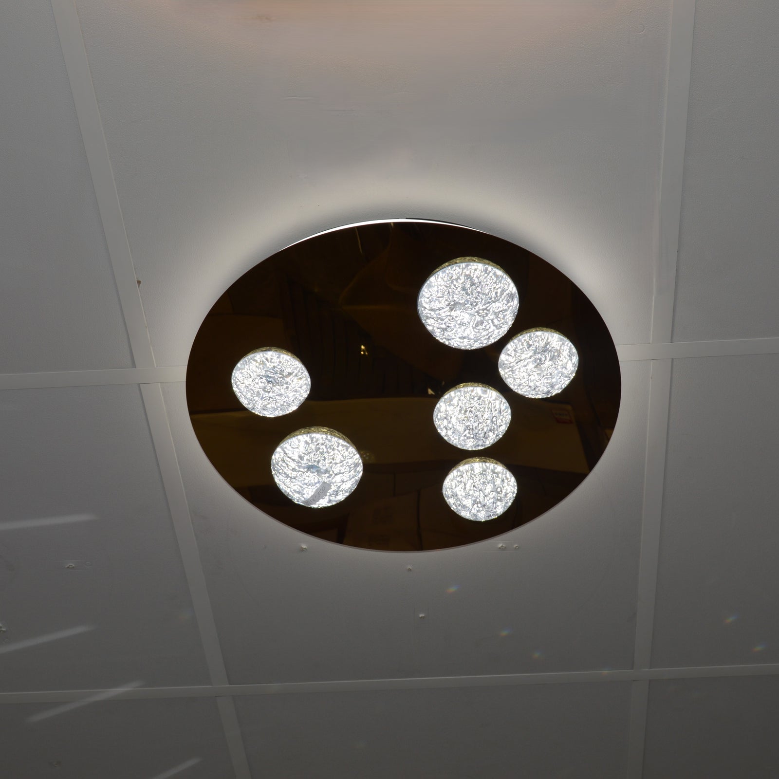 Modern Moon Style Flushmount LED Ceiling Lights Gold-2318-800, 500 & 400