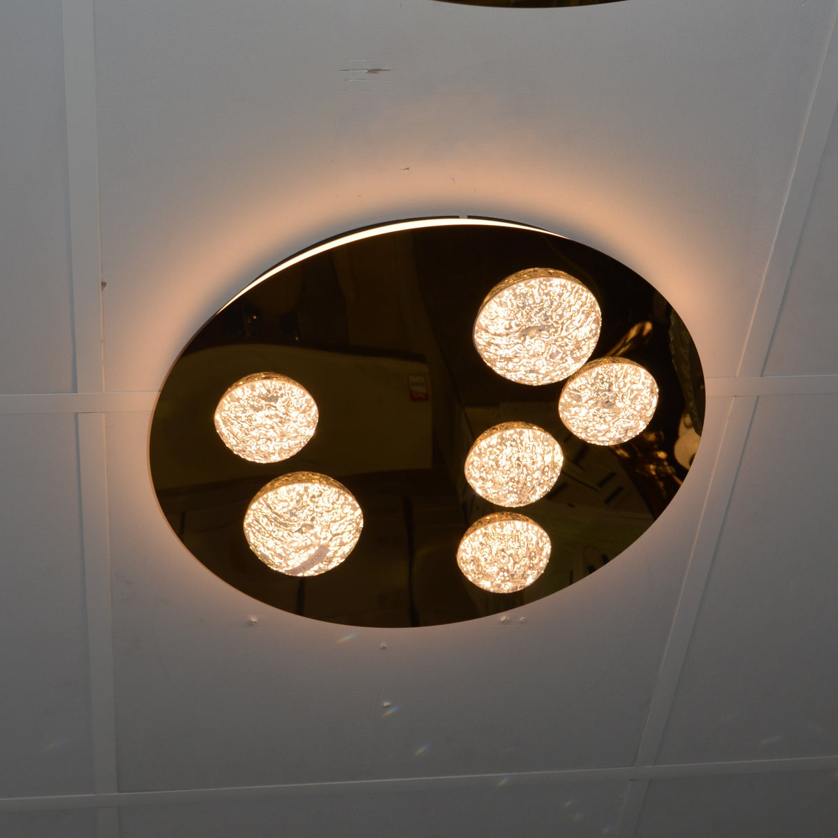 Modern Moon Style Flushmount LED Ceiling Lights Gold-2318-800, 500 &amp; 400