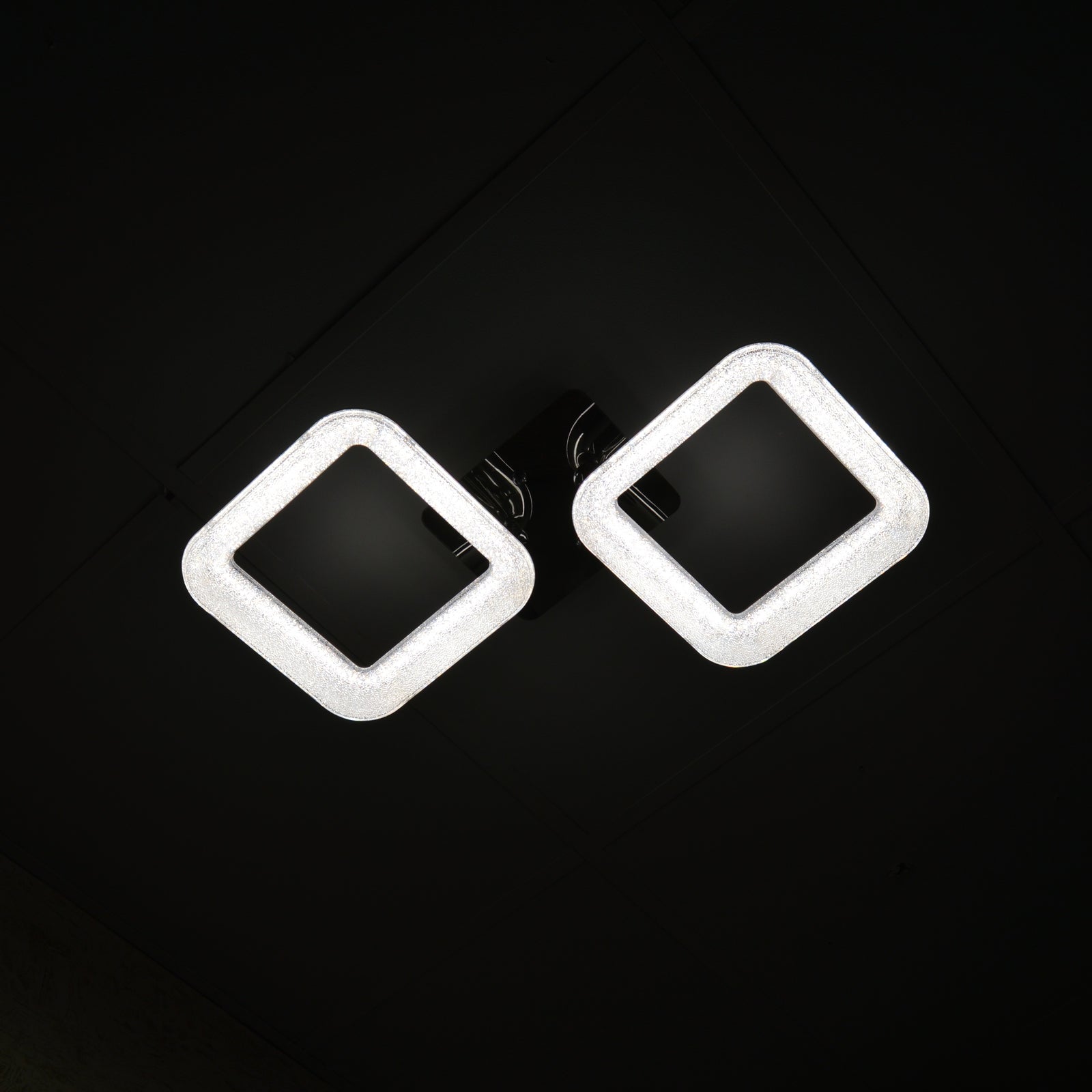 Squares & Rings Acrylic Panel LED Flush Mount Ceiling Lights -Colour Changing Feature -6221