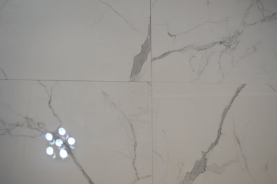 White Marble Effect Glossy Porcelain Tiles Wall & Floor Tiles-600*600*10.5mm-ELN05560S